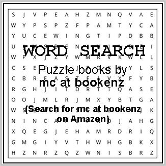 Word Search puzzle books by mc at bookenz. Opens in a separate window. Search for mc at bookenz on Amazon.