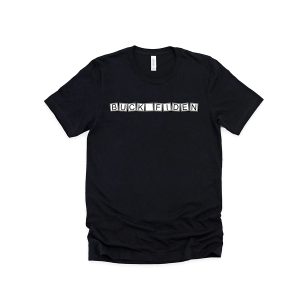 black bf t-shirt with unstacked slogan