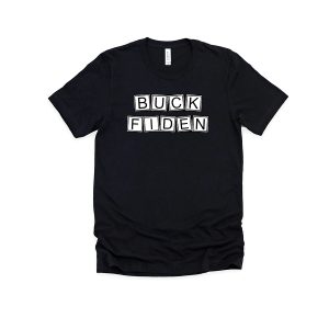 black bf t-shirt with stacked slogan