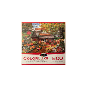 Used but like new 500 piece jigsaw puzzle entitled The Old Produce Stand