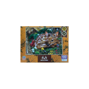 USED 100 Piece Realtree Jigsaw Puzzle of Forest Babies