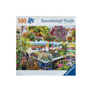 500 Piece 19 x 14 in. Ravensburger Puzzle of Garden Center Gnomes